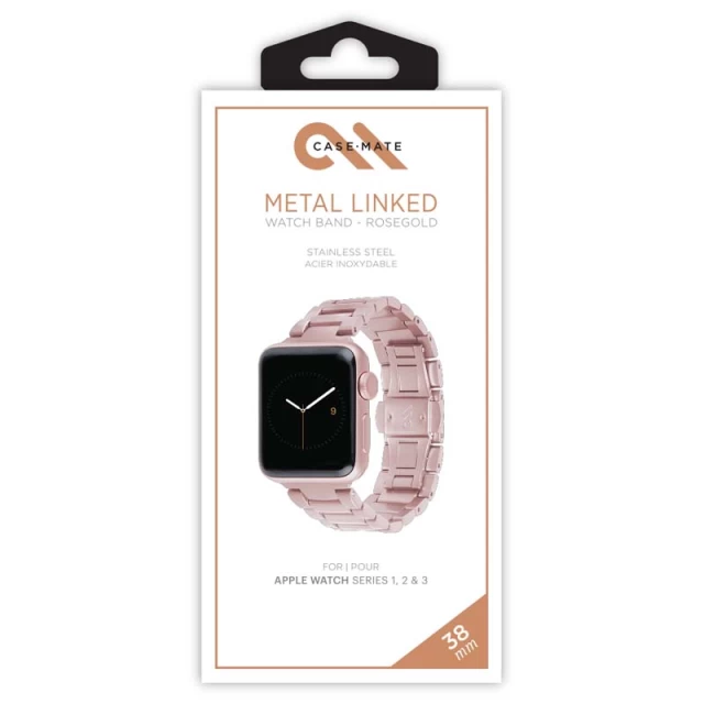 Ремінець Case-Mate Linked для Apple Watch 41 | 40 | 38 mm Rose Gold (CM036680)