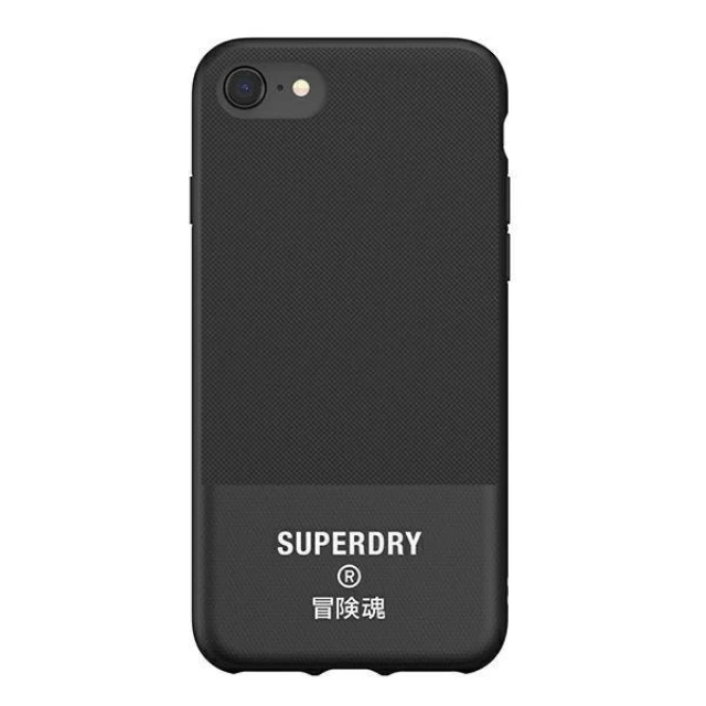 Чехол SuperDry Moulded Canvas для iPhone 6/6s/7/8/SE 2020 Black (8718846079372)