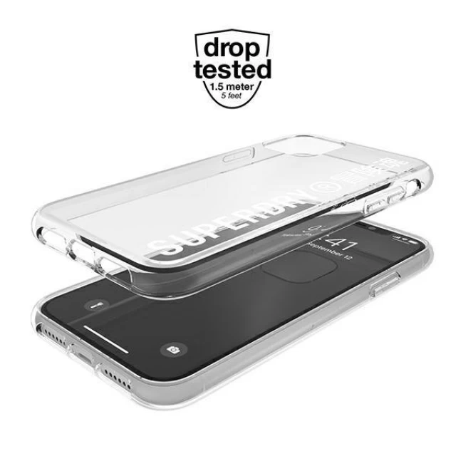 Чехол SuperDry Snap для iPhone 11 Clear White (8718846079709)