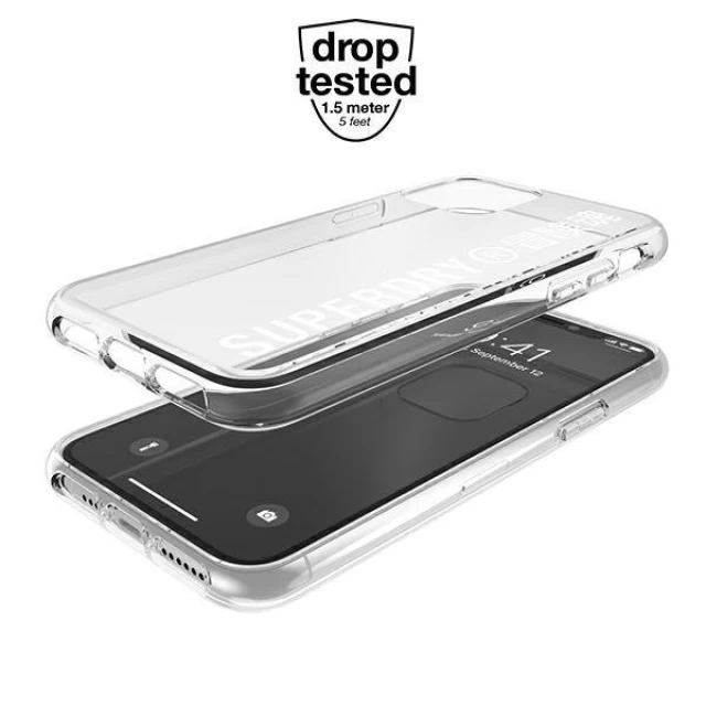 Чехол SuperDry Snap для iPhone 11 Pro Clear White (8718846079716)