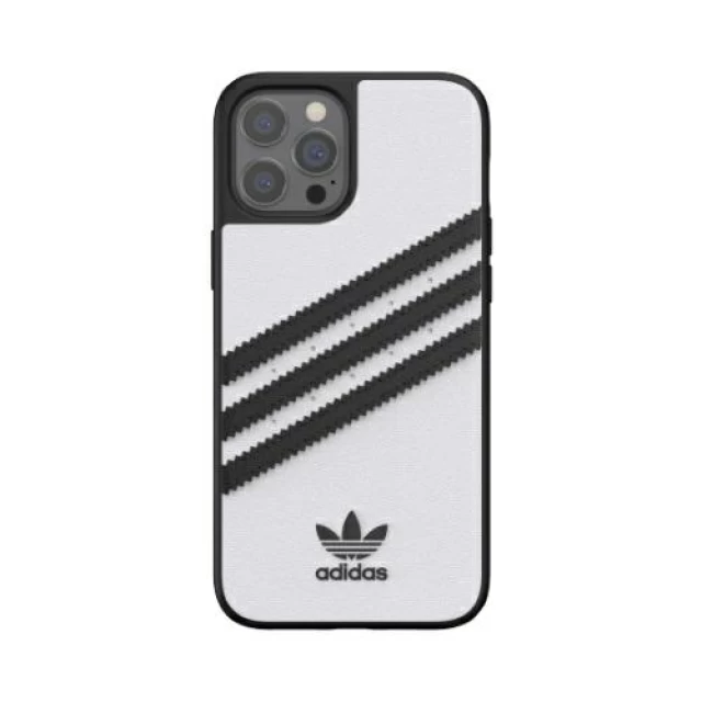 Чехол Adidas OR Moulded Case PU для iPhone 12 Pro Max White Black (42239)