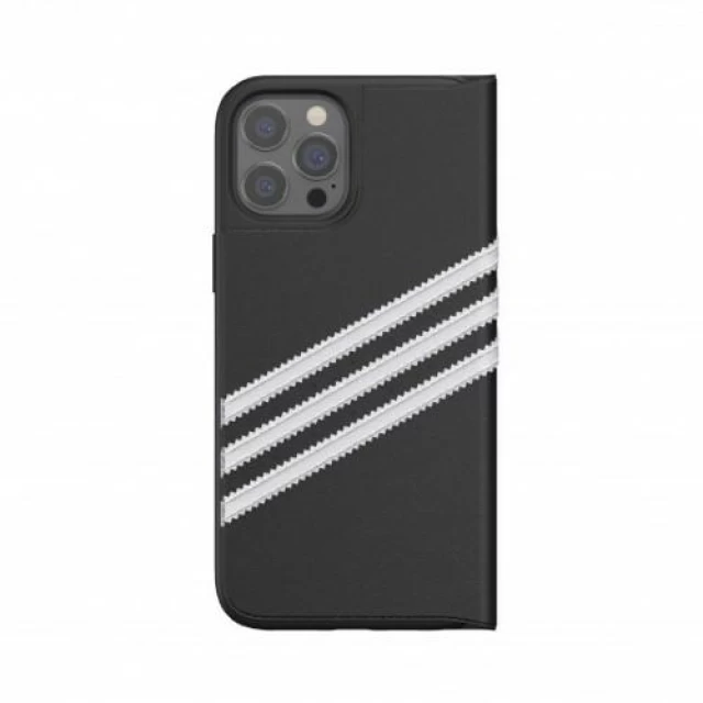 Чехол-книжка Adidas OR Booklet Case PU для iPhone 12 Pro Max Black White (42246)