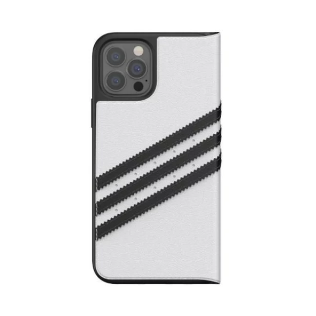 Чохол-книжка Adidas OR Booklet Case PU для iPhone 12 | 12 Pro White Black (42248)