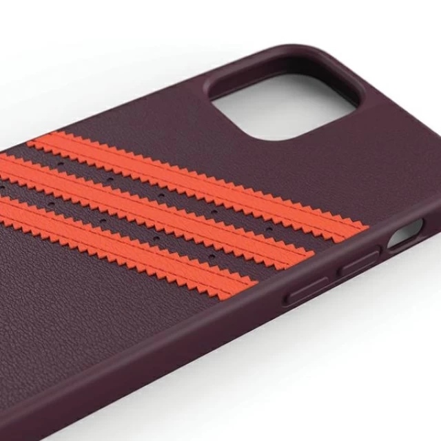 Чехол Adidas OR Moulded Case PU для iPhone 12 | 12 Pro Maroon Orange (42257)