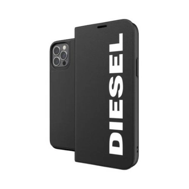 Чохол Diesel Booklet Case Core для iPhone 12 | 12 Pro Black/White (42486)