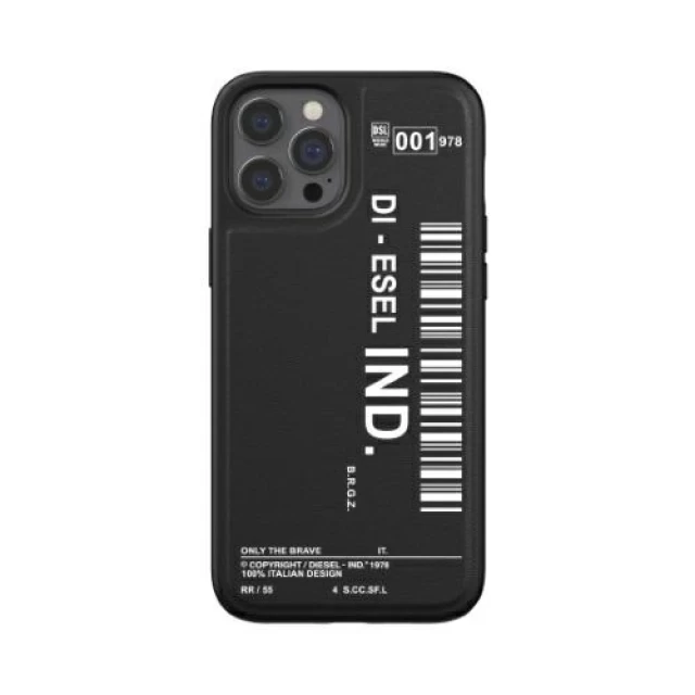 Чохол Diesel Moulded Case Core Barcode Graphic для iPhone 12 Pro Max Black/White (42490)