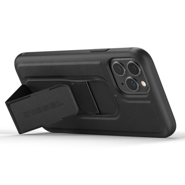 Чехол Diesel Grip Case Leather Look для iPhone 12 | 12 Pro Black (42534)