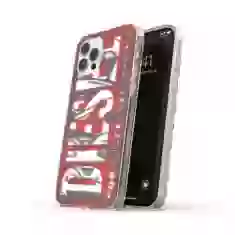 Чехол Diesel Snap Case Clear AOP для iPhone 12 | 12 Pro Red/Grey (42567)