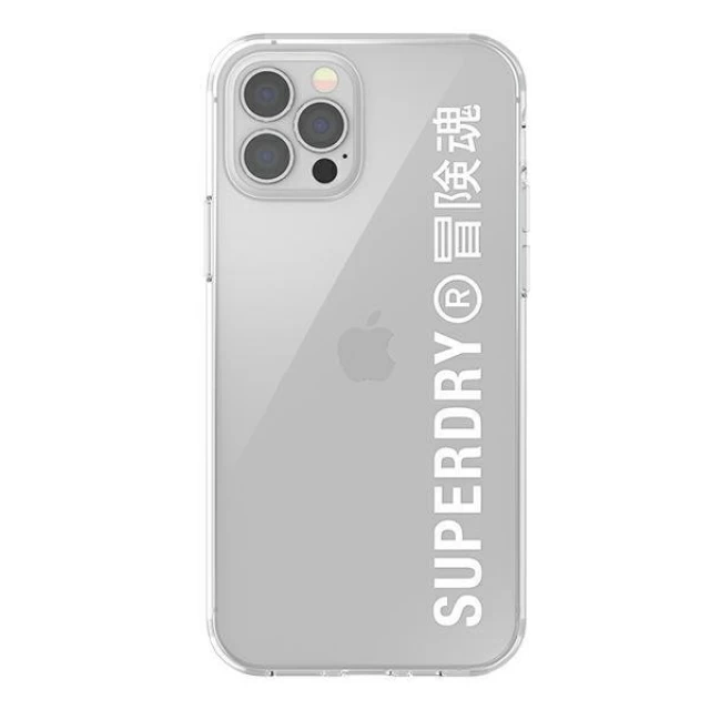 Чехол SuperDry Snap для iPhone 12 | 12 Pro Clear White (8718846086004)
