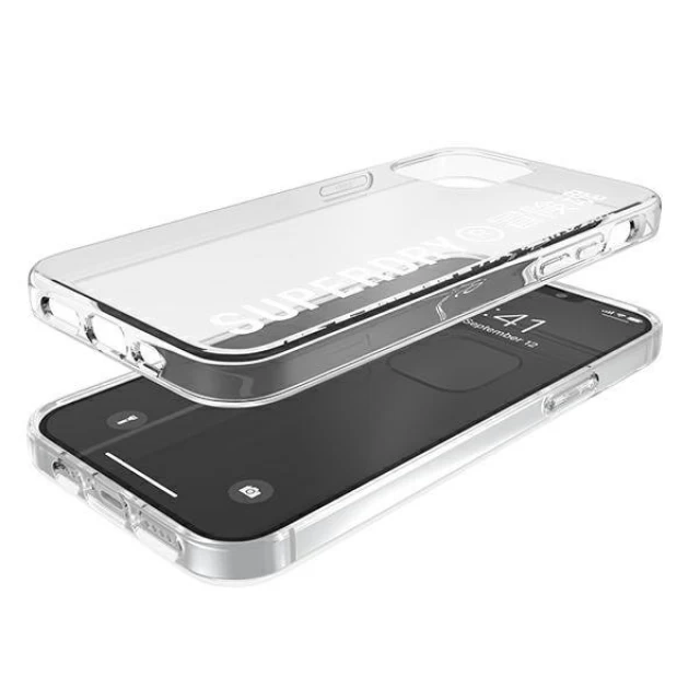 Чехол SuperDry Snap для iPhone 12 | 12 Pro Clear White (8718846086004)