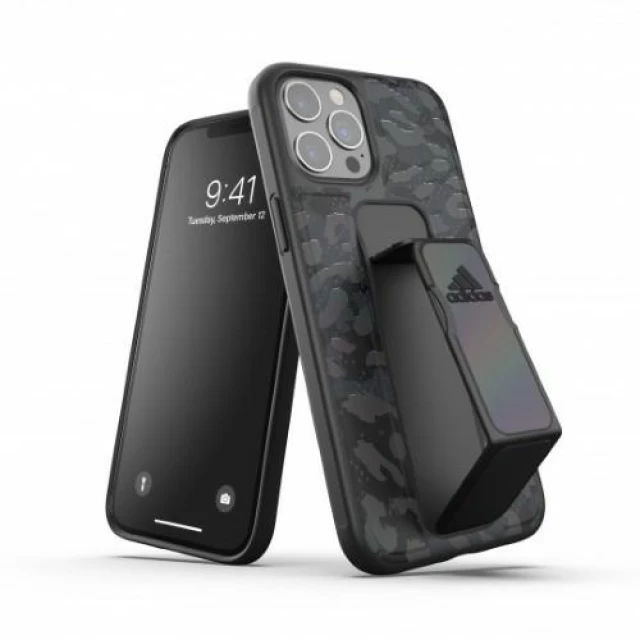 Чехол Adidas SP Grip Case Leopard для iPhone 12 Pro Max Black Grey (43718)