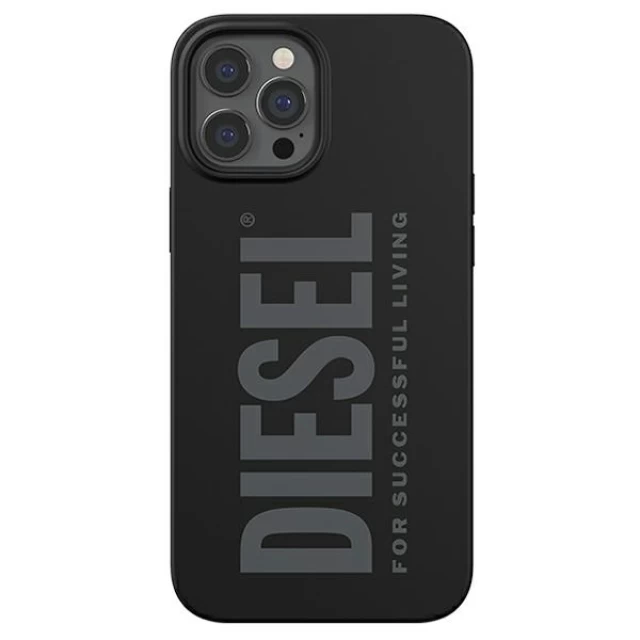 Чохол Diesel Silicone Case для iPhone 12 | 12 Pro Black (44277)