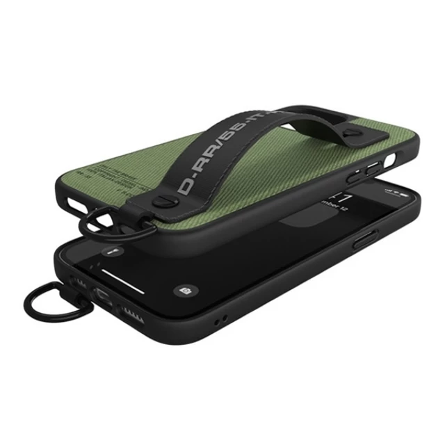 Чохол Diesel Handstrap Case Utility Twill для iPhone 12 | 12 Pro Black/Green (44291)