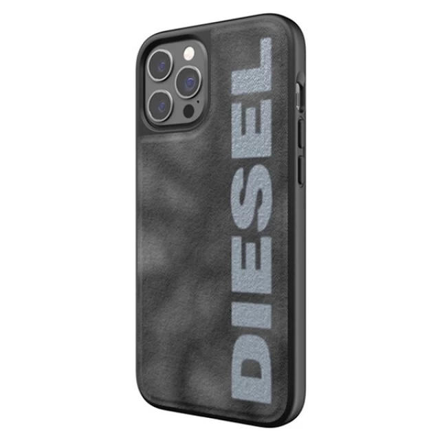 Чехол Diesel Moulded Case Bleached Denim для iPhone 12 | 12 Pro Grey/White (44297)