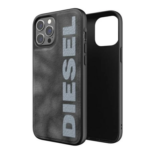 Чехол Diesel Moulded Case Bleached Denim для iPhone 12 | 12 Pro Grey/White (44297)