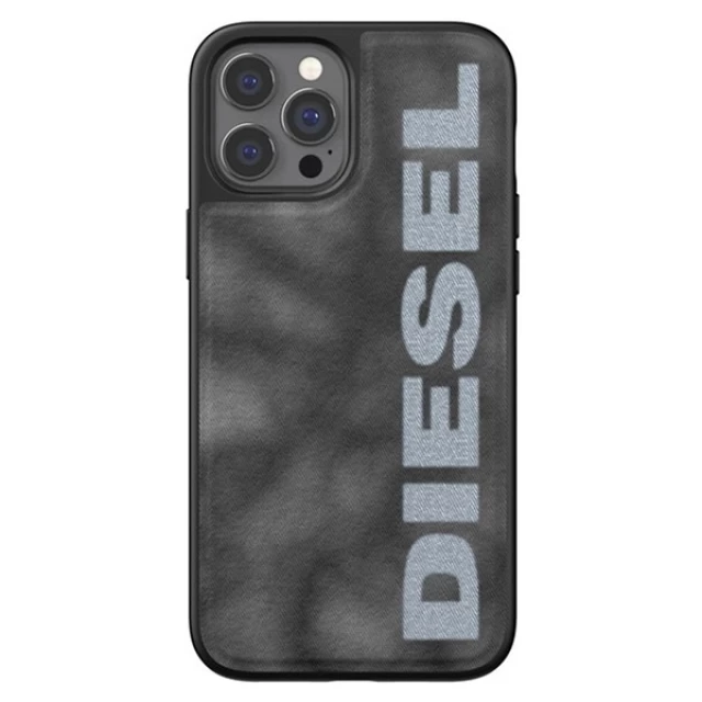 Чехол Diesel Moulded Case Bleached Denim для iPhone 12 Pro Max Grey/White (44298)