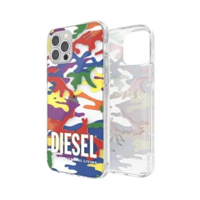 Чохол Diesel Clear Case Pride Camo AOP для iPhone 12 Pro Max Colorful (44333)
