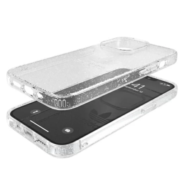 Чохол Adidas OR Protective Clear Case Glitter для iPhone 13 | 13 Pro Transparent (47120)