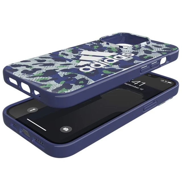 Чехол Adidas OR Snap Case Leopard для iPhone 13 | 13 Pro Blue (47260)