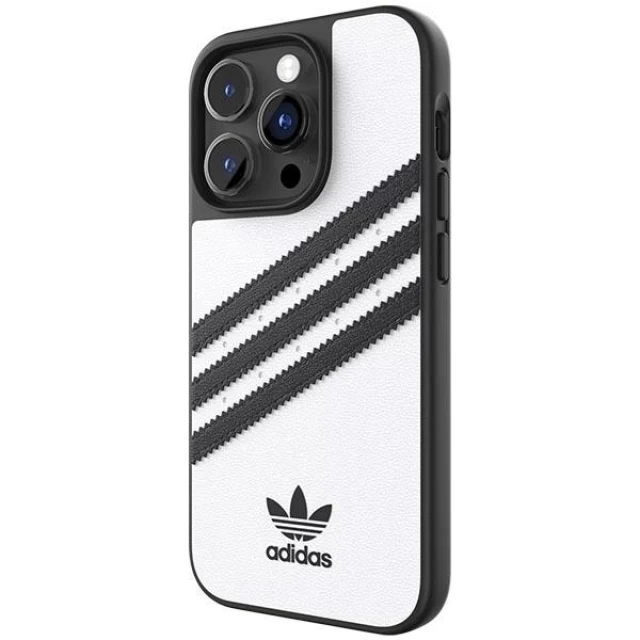 Чехол Adidas OR Moulded Case PU для iPhone 14 Pro White Black (50190)