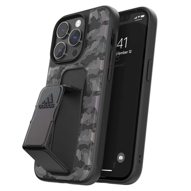 Чохол Adidas SP Grip Case Camo для iPhone 14 Pro Black (50249)