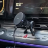 Автодержатель с функцией беспроводной зарядки Ringke Peltier Qi2 Magnetic Vent Car Mount 15W Black with MagSafe (8800274965942)