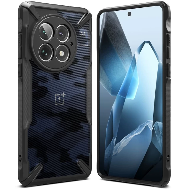 Чохол Ringke Fusion X для OnePlus 13 Camo Black (8800274967991)