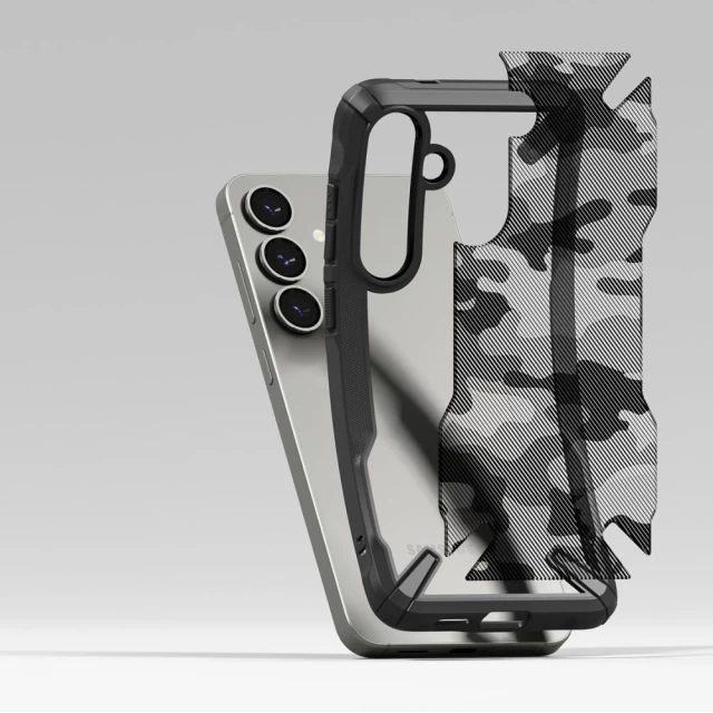 Чохол Ringke Fusion X для Samsung Galaxy S25 Camo Black (8800274968271)