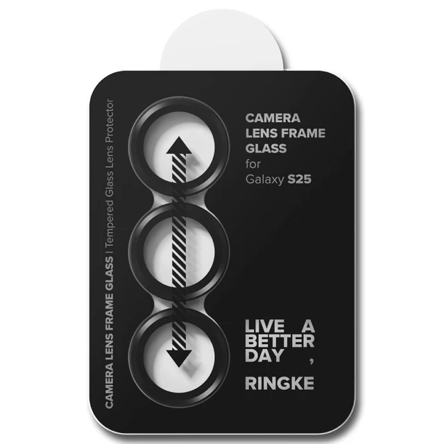 Захисне скло Ringke для камери Samsung Galaxy S25 Camera Frame Protector (2 pack) Black (8800274968462)