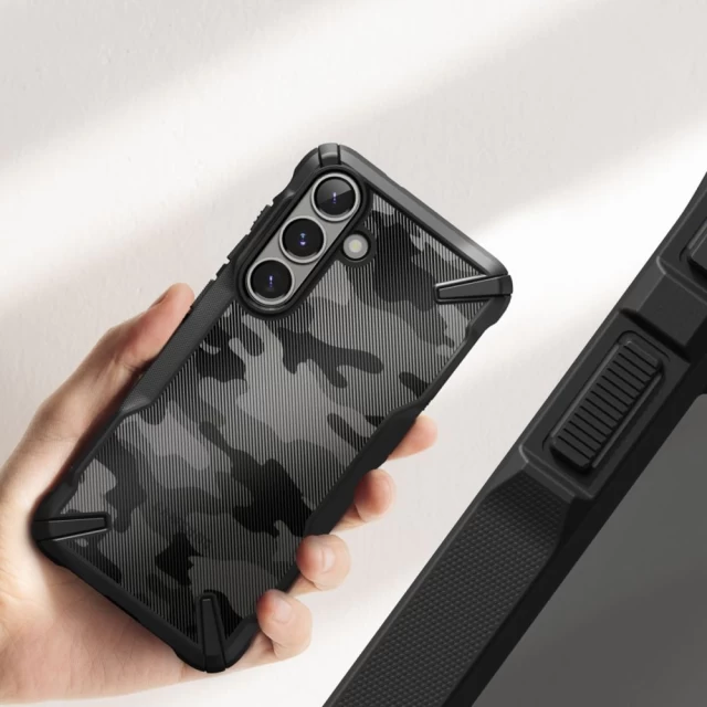 Чохол Ringke Fusion X для Samsung Galaxy S25 Plus Camo Black (8800274968684)