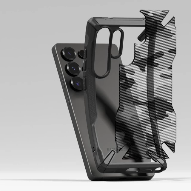 Чохол Ringke Fusion X для Samsung Galaxy S25 Ultra Camo Black (8800274969131)