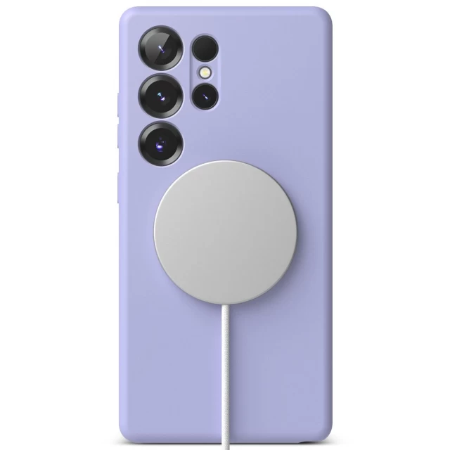 Чехол Ringke Silicone Magnetic для Samsung Galaxy S25 Ultra Lavender with MagSafe (8800274969292)