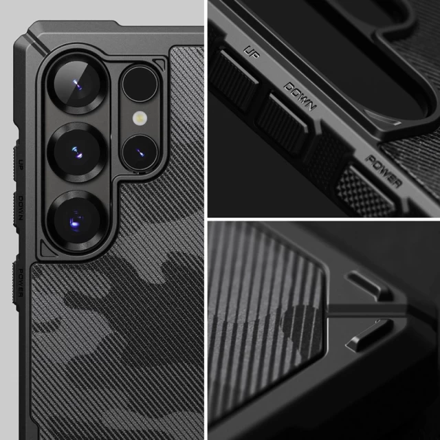 Чохол Ringke Rugged Gear для Samsung Galaxy S25 Ultra Camo Black with MagSafe (8800274969438)