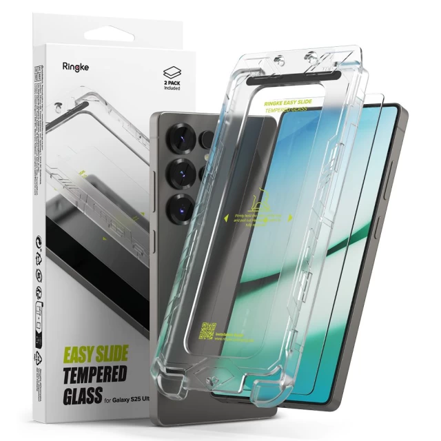 Защитное стекло Ringke Easy Slide для Samsung Galaxy S25 Ultra (2 pack) Clear (8800274969469)