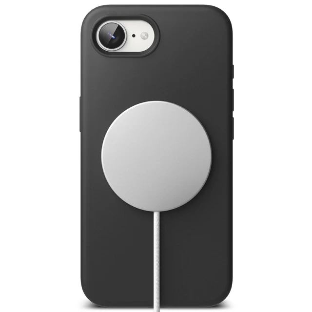 Чехол Ringke Silicone Magnetic для iPhone 16e Black with MagSafe (8800293852810)