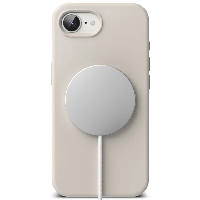 Чехол Ringke Silicone Magnetic для iPhone 16e Stone with MagSafe (8800293852841)