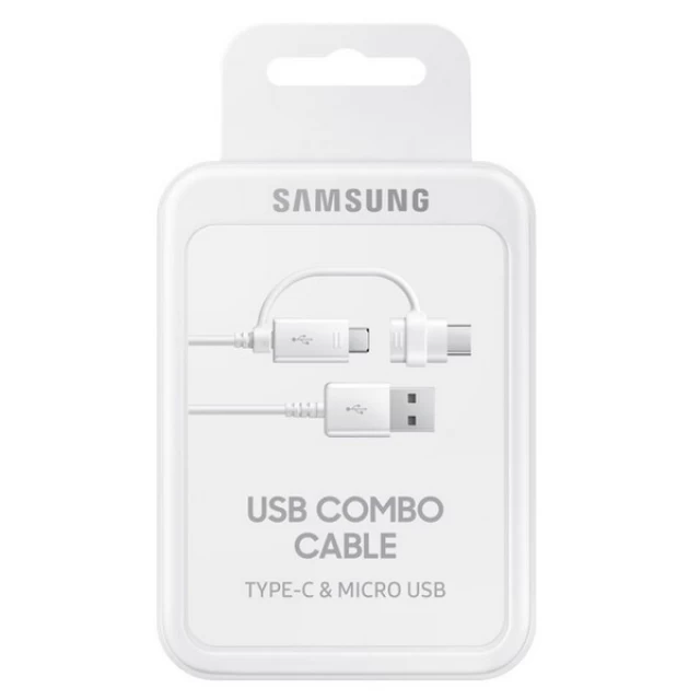 Кабель Samsung USB-A to USB-C | micro USB 1.5 m White (EP-DG930DWEGWW)