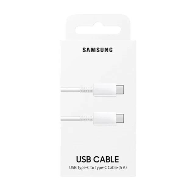 Кабель Samsung USB-C to USB-C 5 А 1m White (EP-DN975BWEGWW)