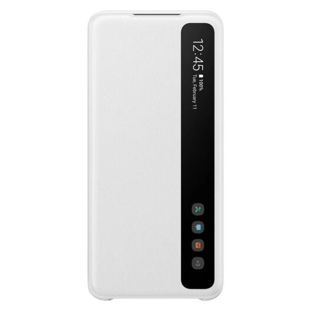 Чехол-книжка Samsung Clear View Cover для Samsung Galaxy S20 White (EF-ZG980CWEGEU)