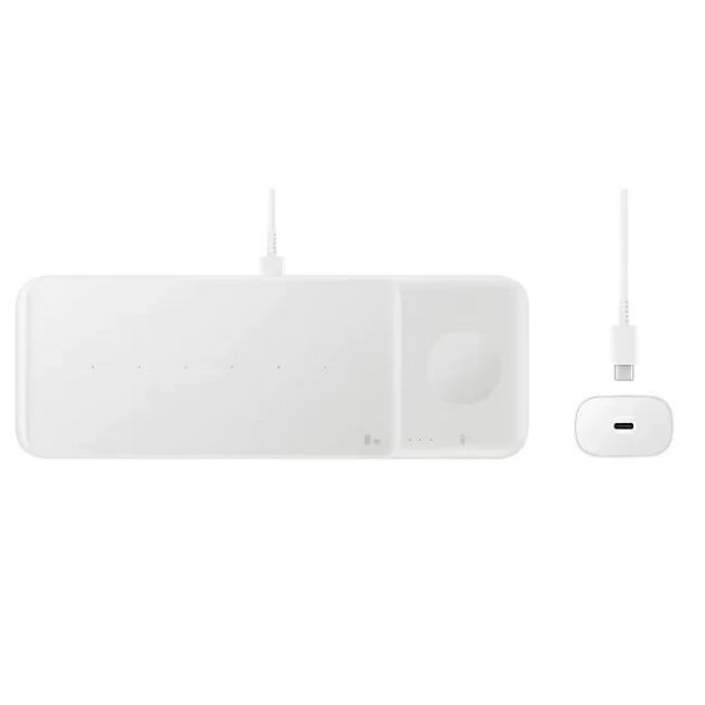 Бездротовий зарядний пристрій Samsung Trio FC 3-in-1 9W White (EP-P6300TWEGEU)