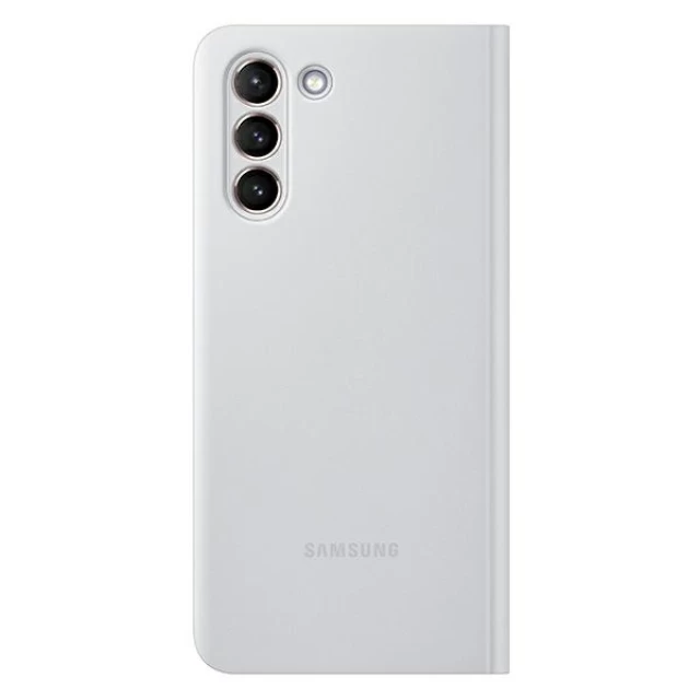 Чехол-книжка Samsung Clear View Cover для Samsung Galaxy S21 Plus (G996) Light Gray (EF-ZG996CJEGEE)