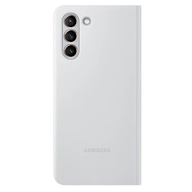 Чехол-книжка Samsung LED View Cover для Samsung Galaxy S21 (G991) Light Grey (EF-NG991PJEGEE)