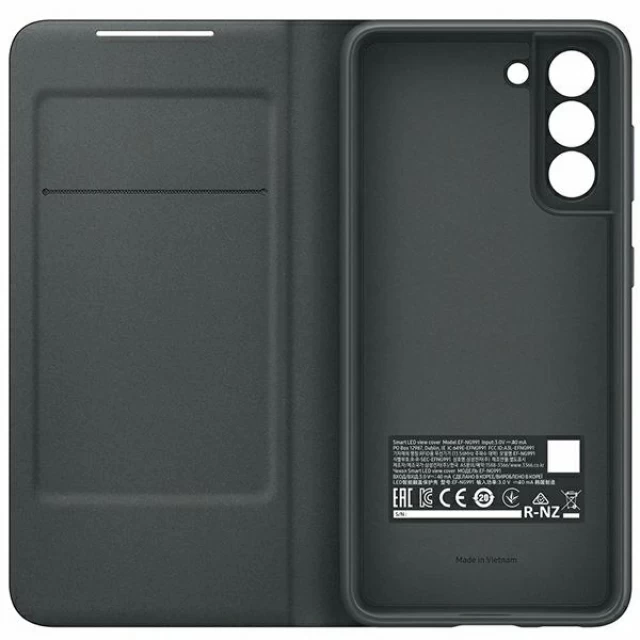 Чохол-книжка Samsung LED View Cover для Samsung Galaxy S21 (G991) Black (EF-NG991PBEGEE)