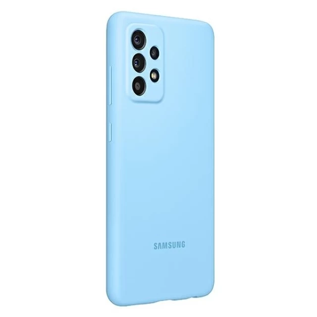 Чехол Samsung Silicone Cover для Samsung Galaxy A52 (A525) | A52s (A528) Blue (EF-PA525TLEGWW)