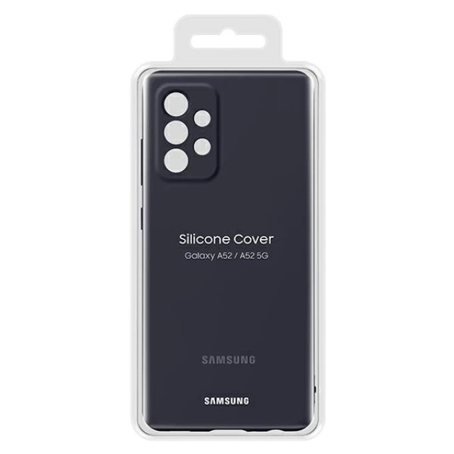 Чохол Samsung Silicone Cover для Samsung Galaxy A52 | A52s Black (EF-PA525TBEGWW)