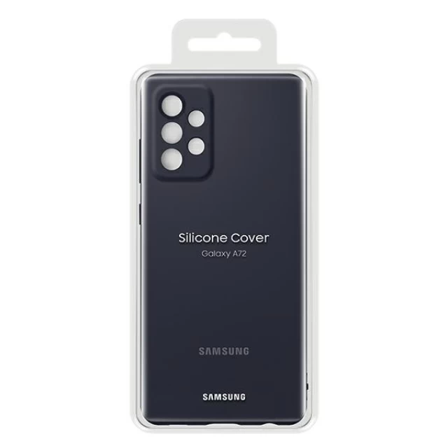 Чохол Samsung Silicone Cover для Samsung Galaxy A72 Black (EF-PA725TBEGWW)