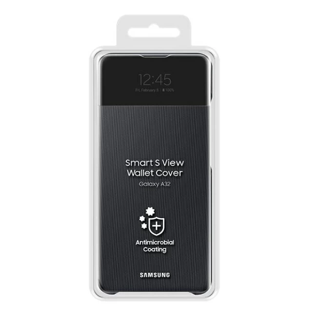 Чохол-книжка Samsung S View Wallet Cover для Samsung Galaxy A32 4G Black (EF-EA325PBEGEE)