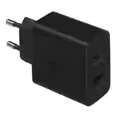 Мережевий зарядний пристрій Samsung FC/PD/QC 35W USB-C | USB-A with USB-C to USB-C Cable Black (EP-TA220NBEGEU)