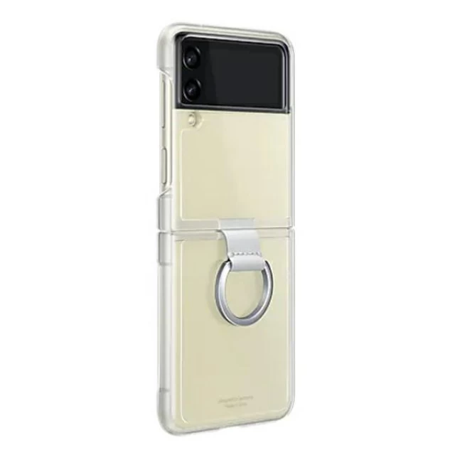 Чехол Samsung Clear Cover with Ring для Samsung Galaxy Flip3 (F711) Transparent (EF-QF711CTEGWW)