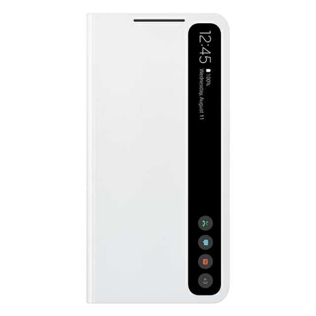 Чохол-книжка Samsung Smart Clear View Cover для Samsung Galaxy S21 FE White (EF-ZG990CWEGEE)